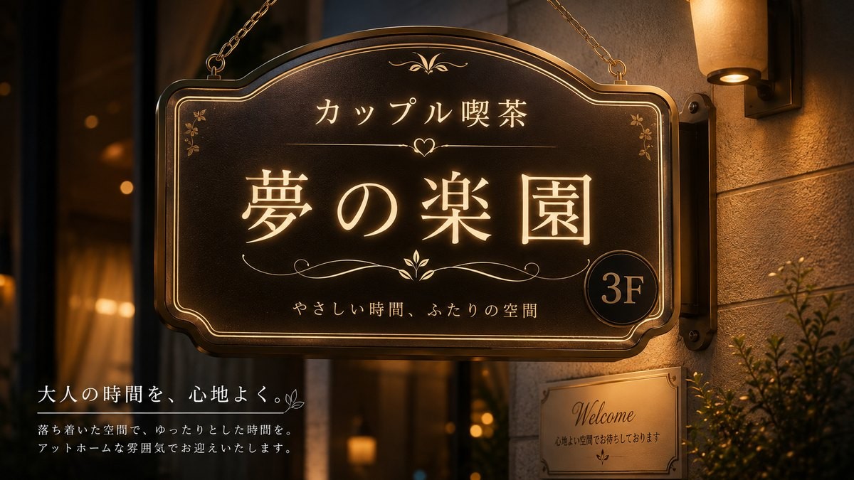 荻窪のカップル喫茶「夢の楽園」柴ビル3F｜やさしい時間、ふたりの空間